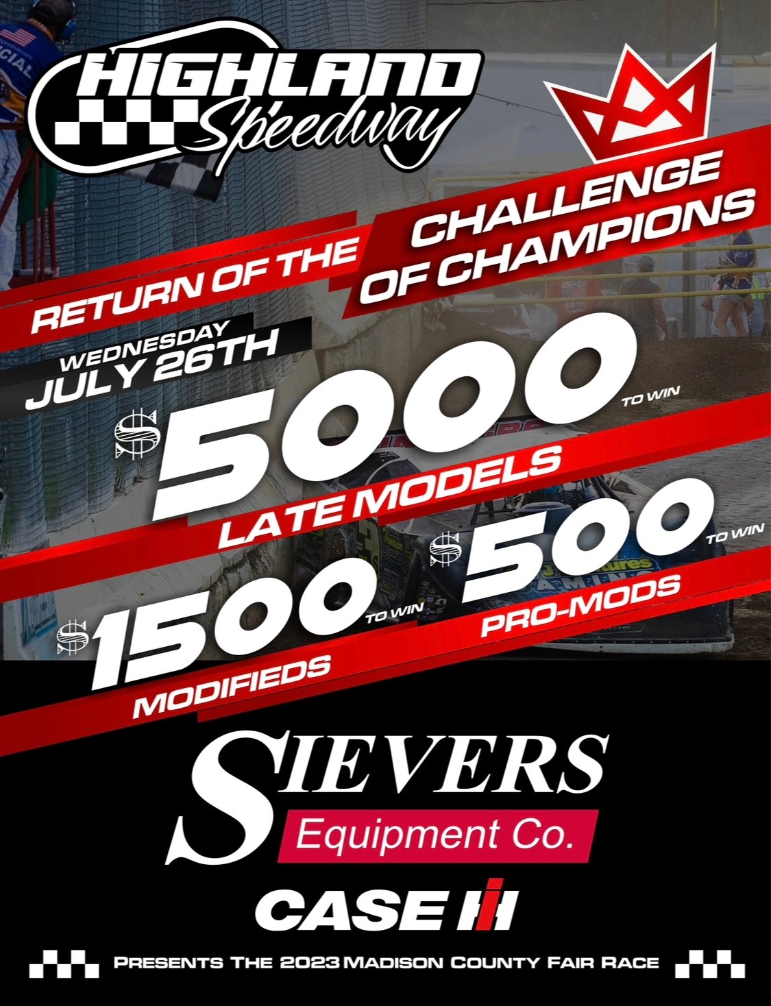 Highland Speedway 5,000 to win Late Models headline Madison County